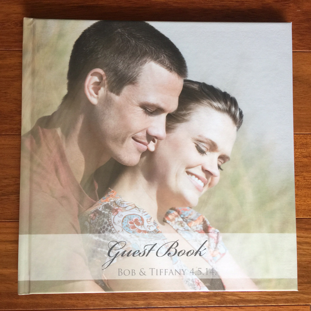 Reception Guest Book With Photo Wrap Cover With Matte Finish