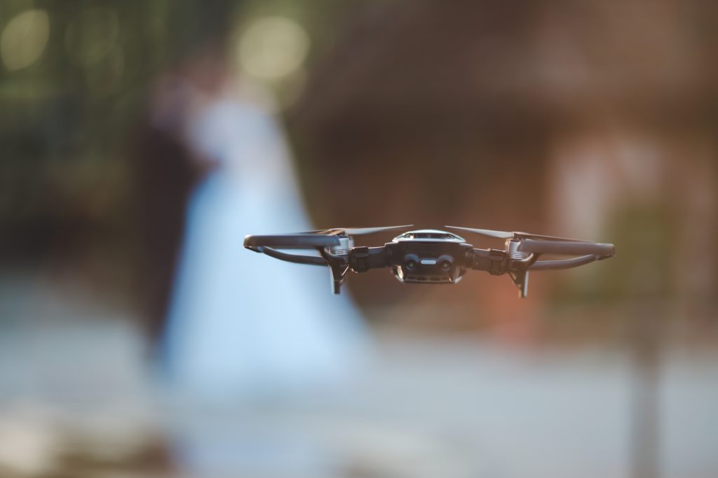 Drone photography for weddings
