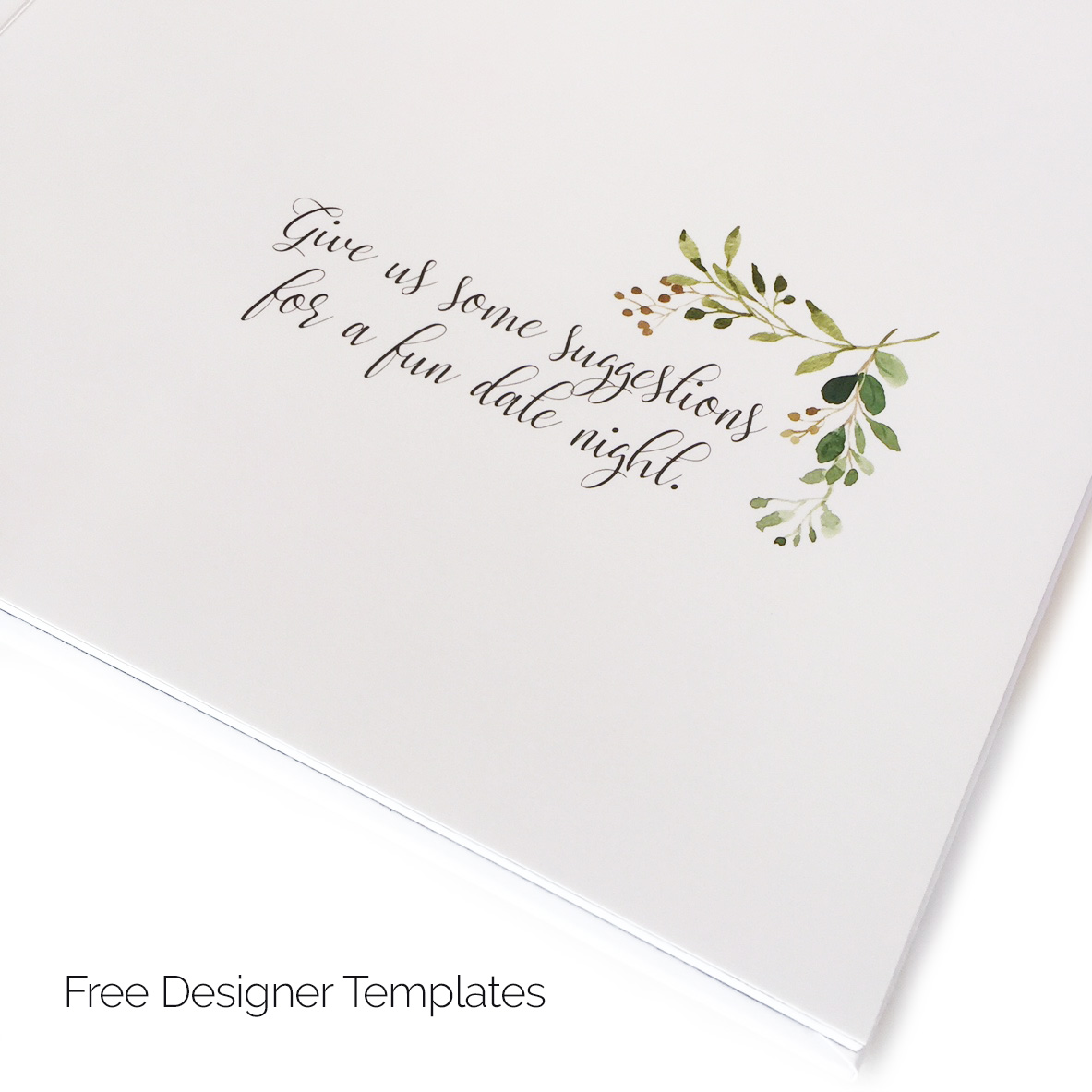 Free wedding guest book templates with artistic touches