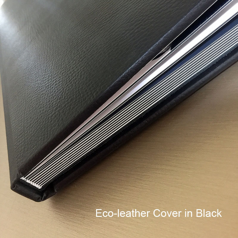 Faux leather cover on flush mount album